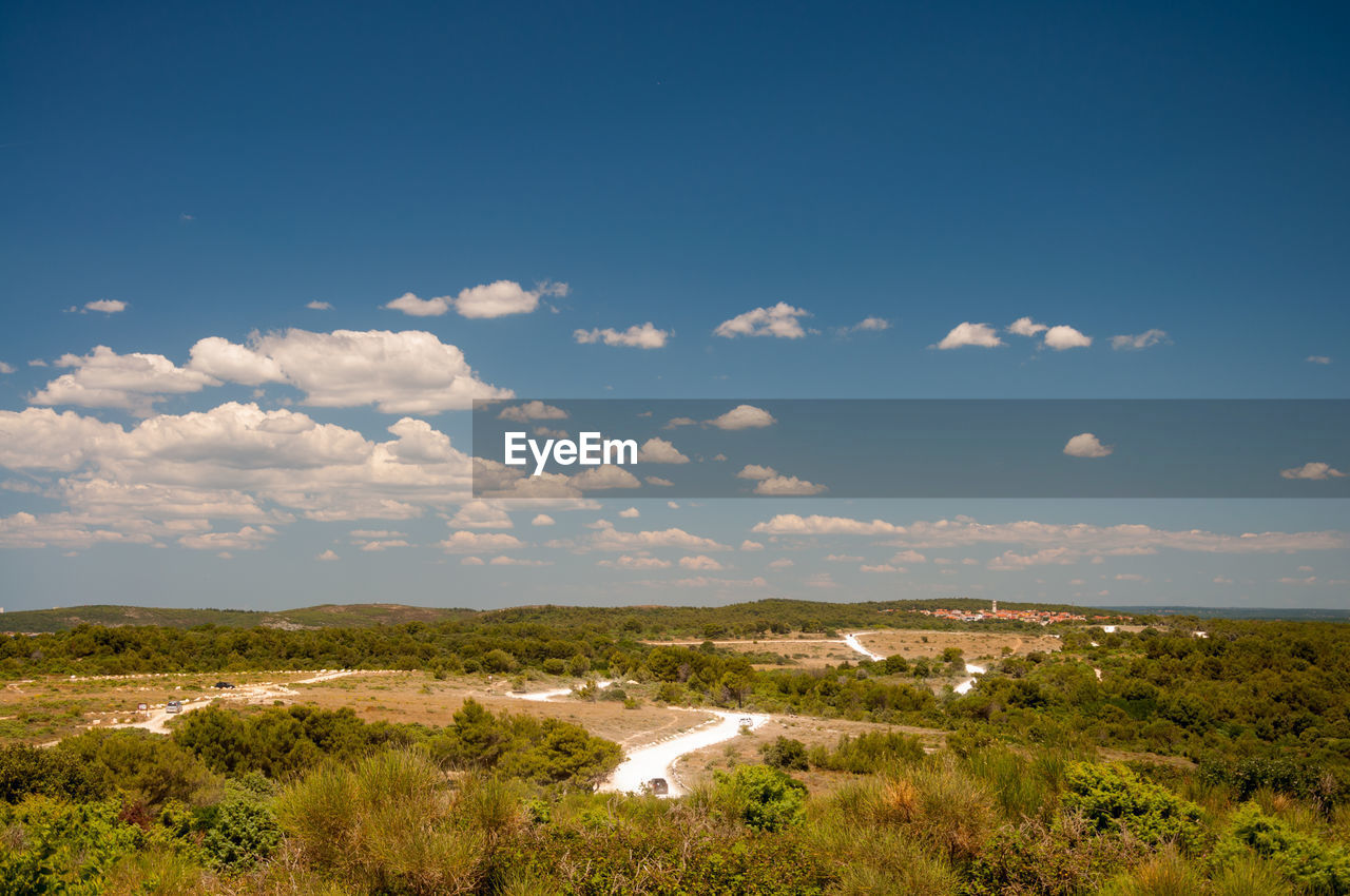 SCENIC VIEW OF LAND AND SKY