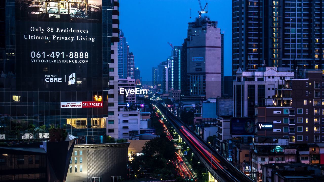 ILLUMINATED CITY AT NIGHT