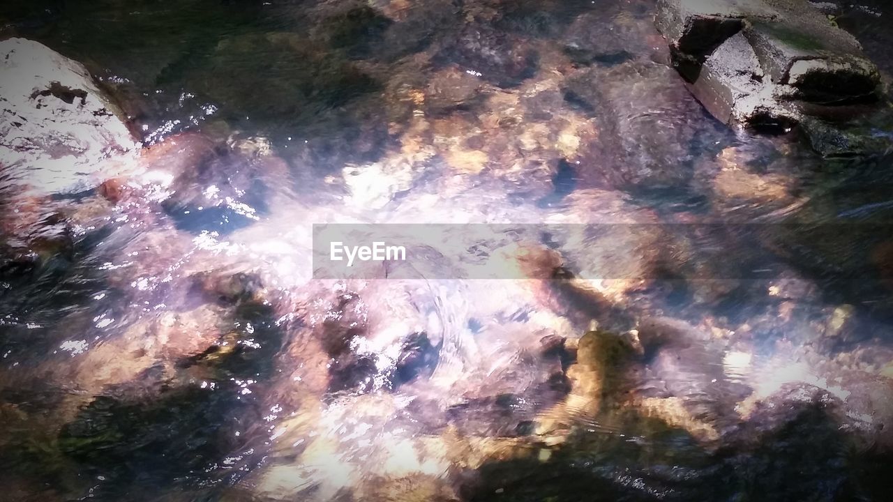 VIEW OF ROCKS IN WATER