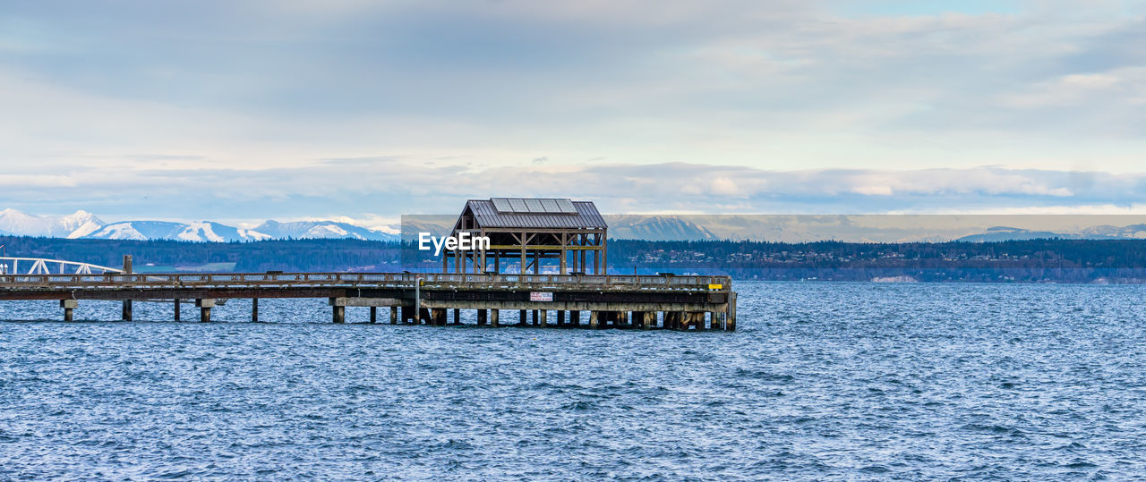 A wooden pier at port townsend, washington.