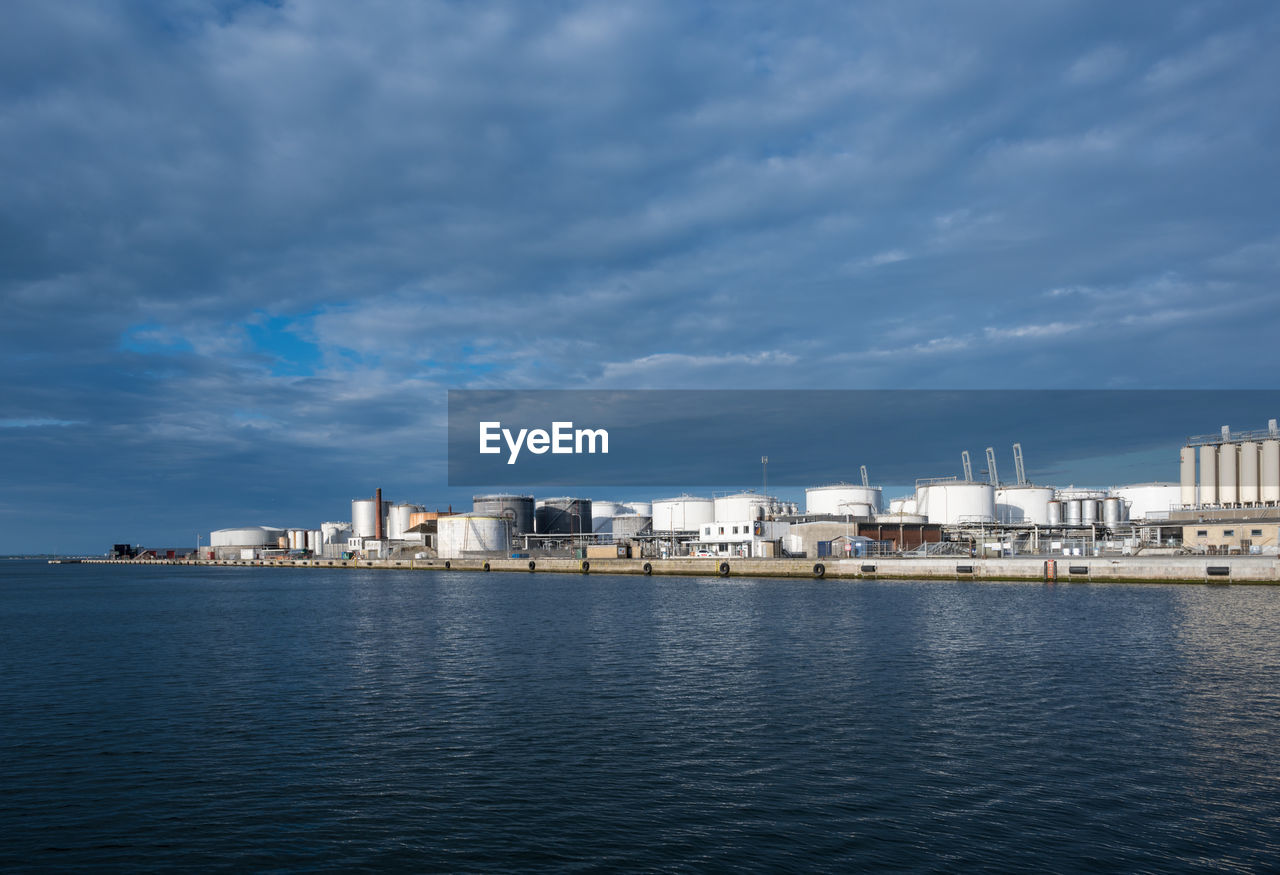 View at aarhus oil harbor