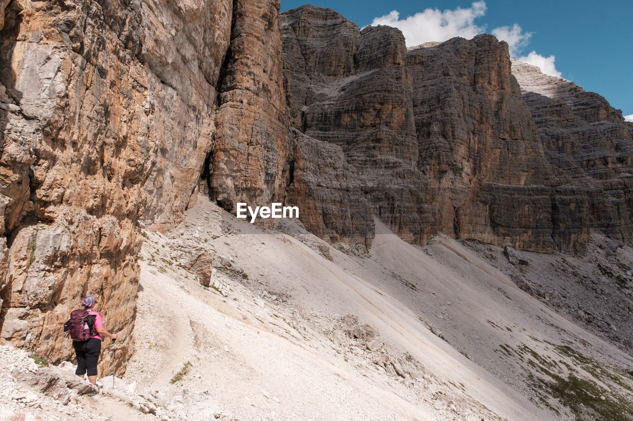 Trekking sass pordoi - alto adige sudtirol - italy