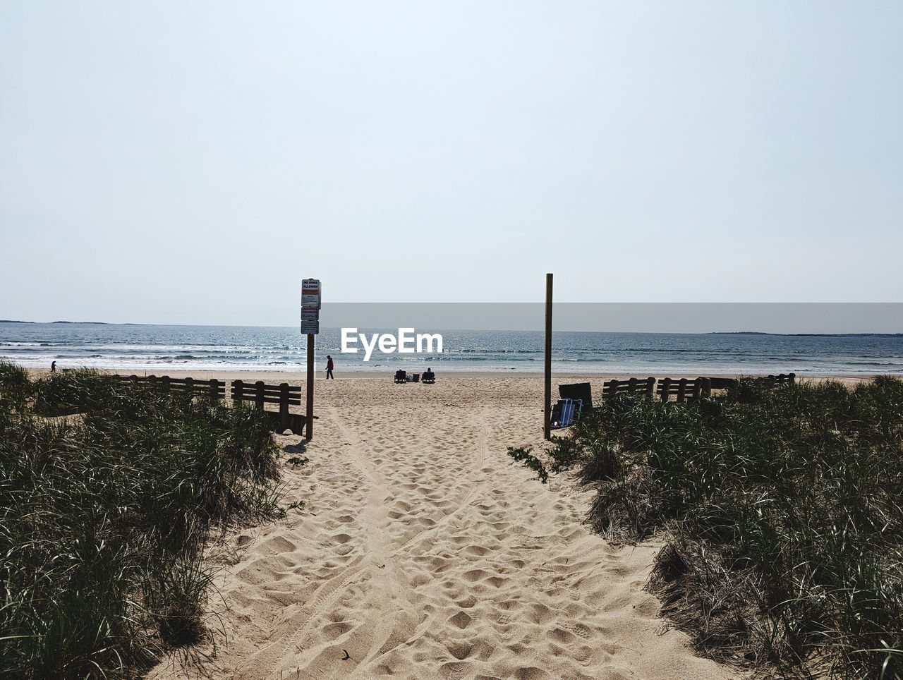 scenic view of beach