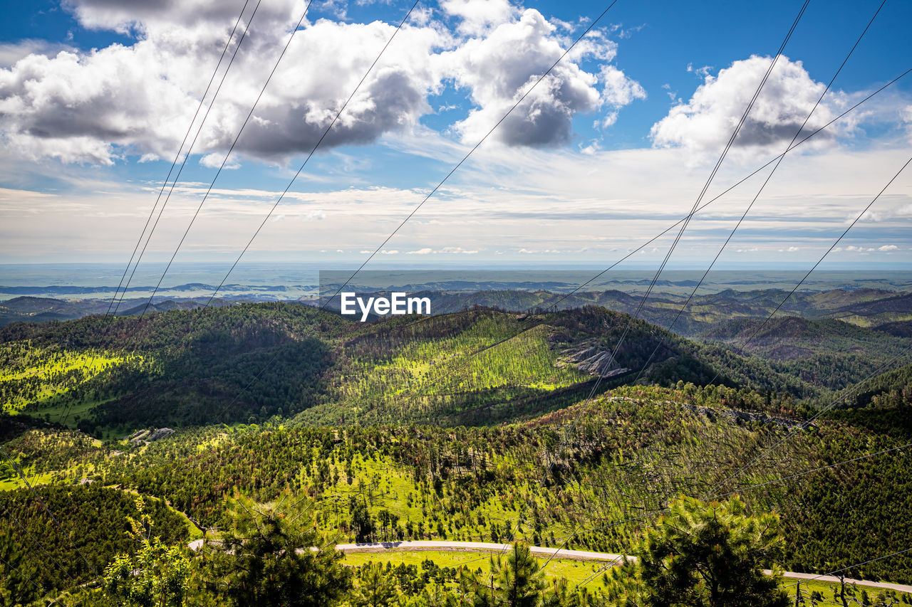 SCENIC VIEW OF LAND AND TREES AGAINST SKY