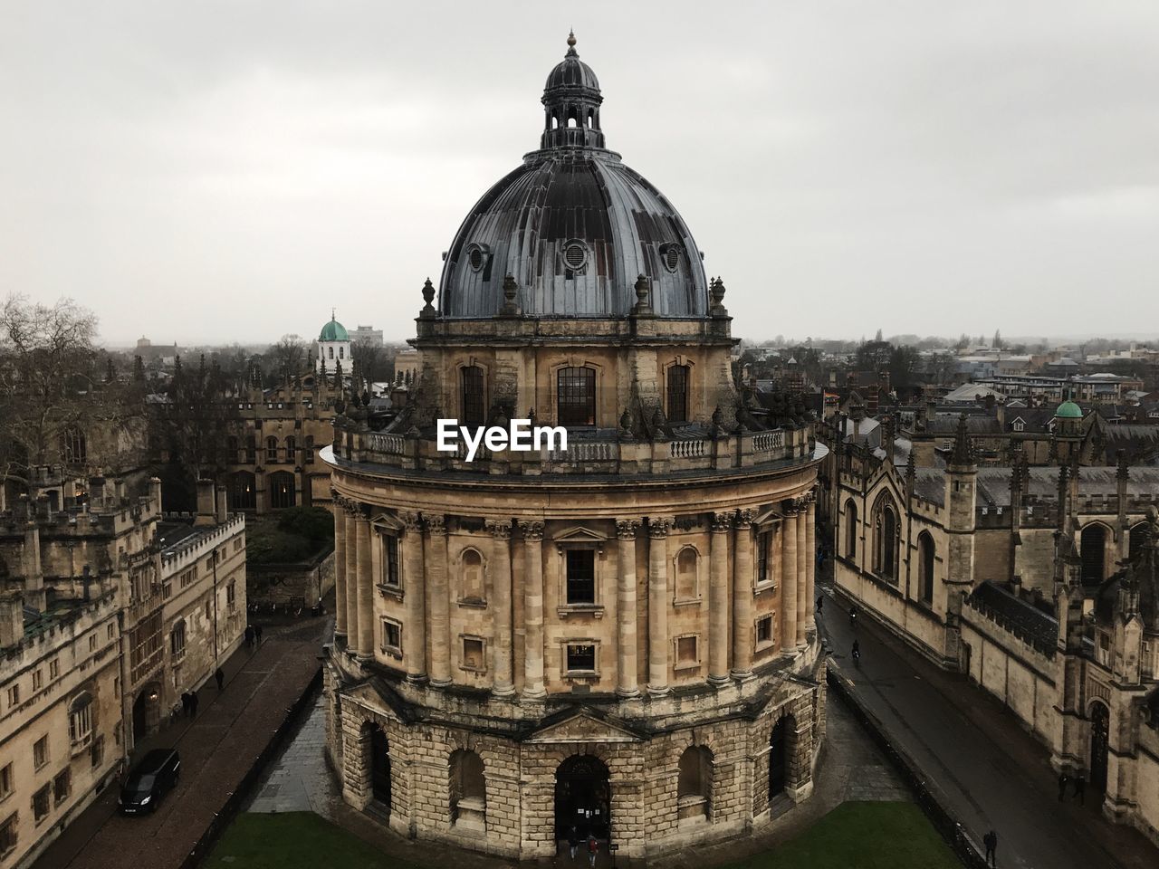 View of historic building against sky in city