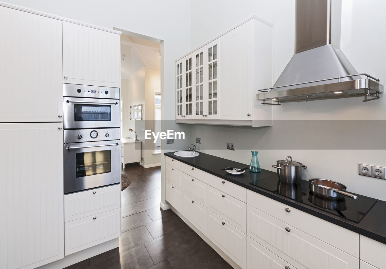 Modern kitchen at holiday villa in iceland