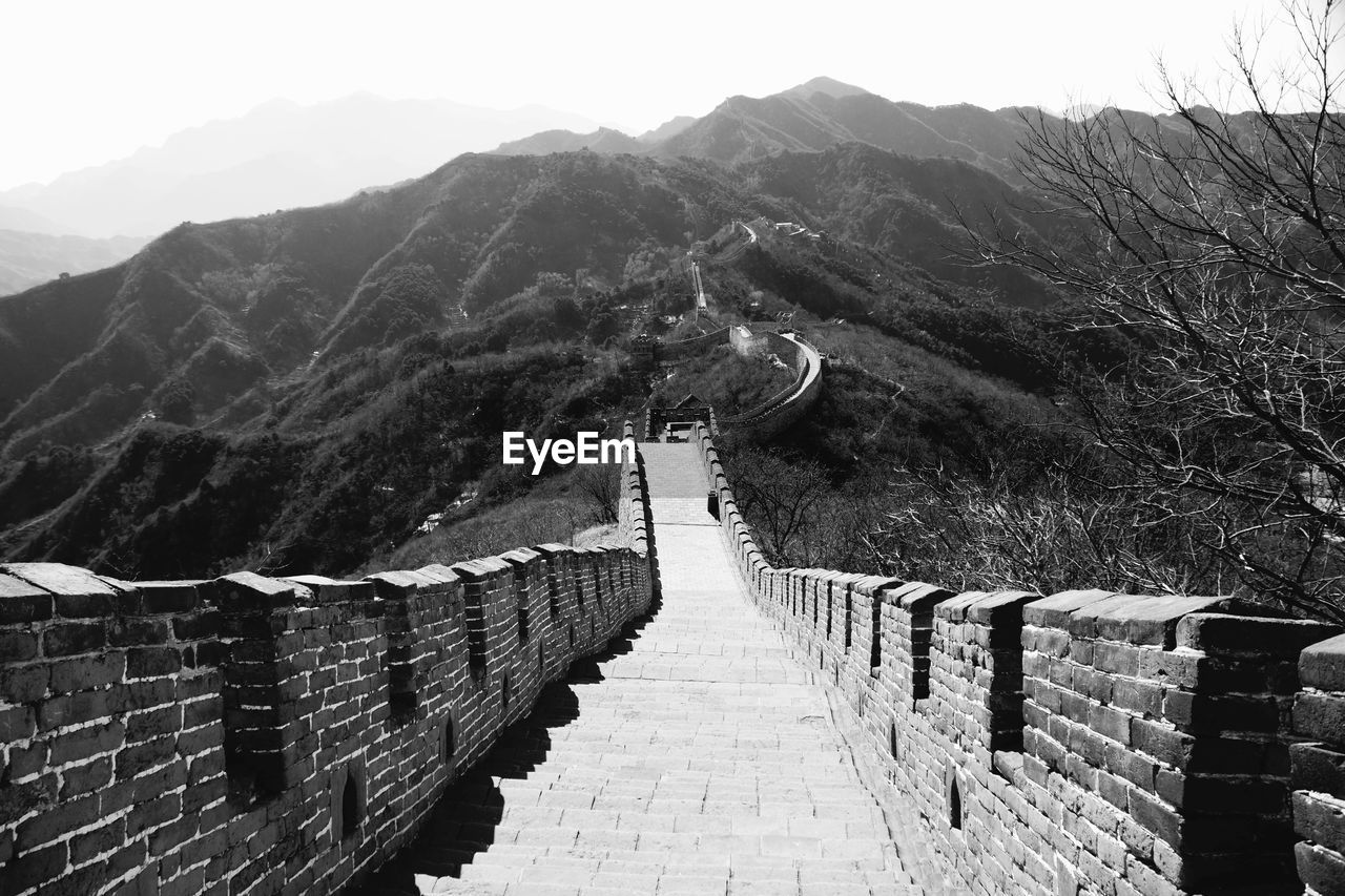 Panoramic view of mountains against sky