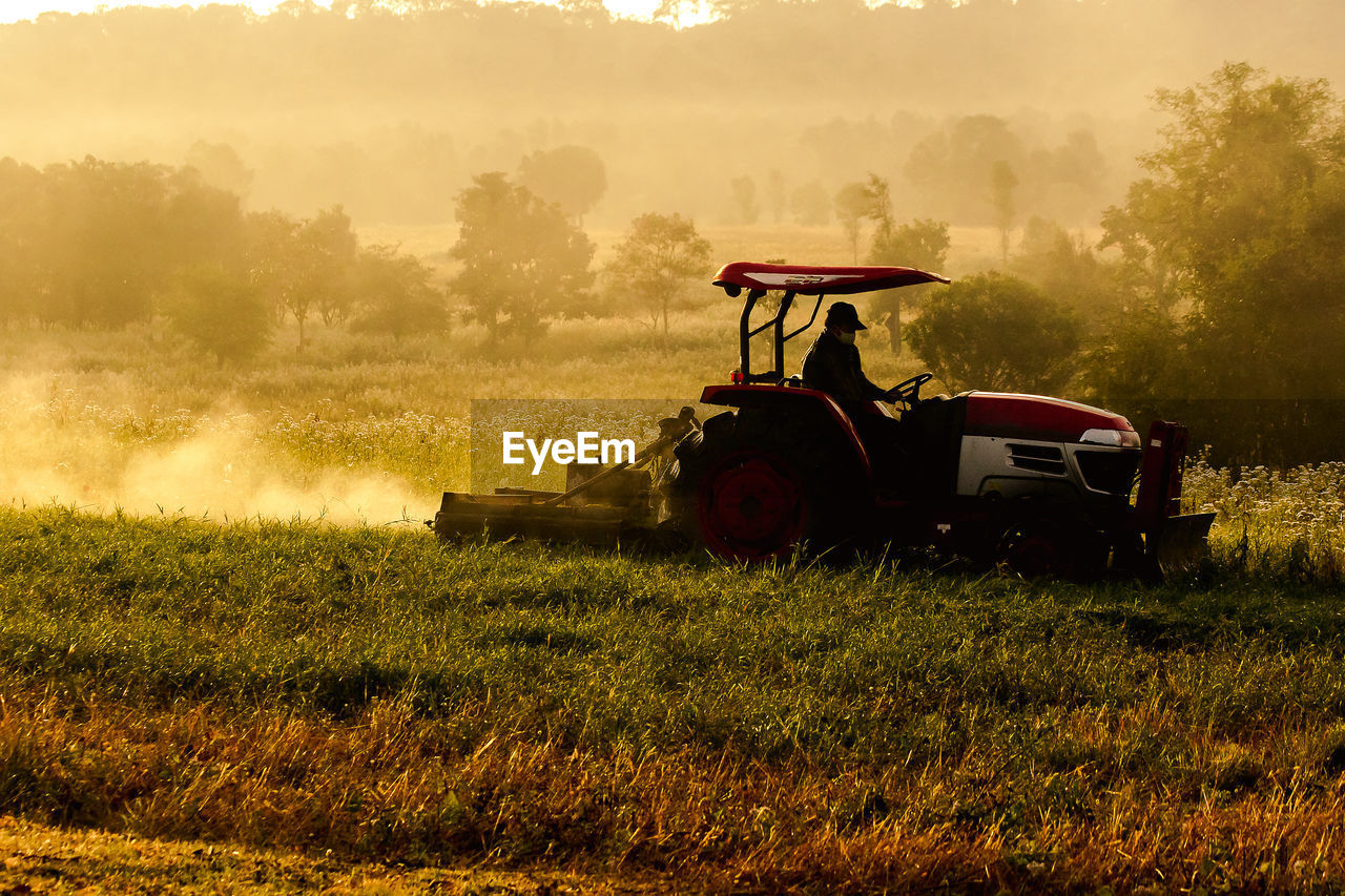 TRACTOR IN FIELD