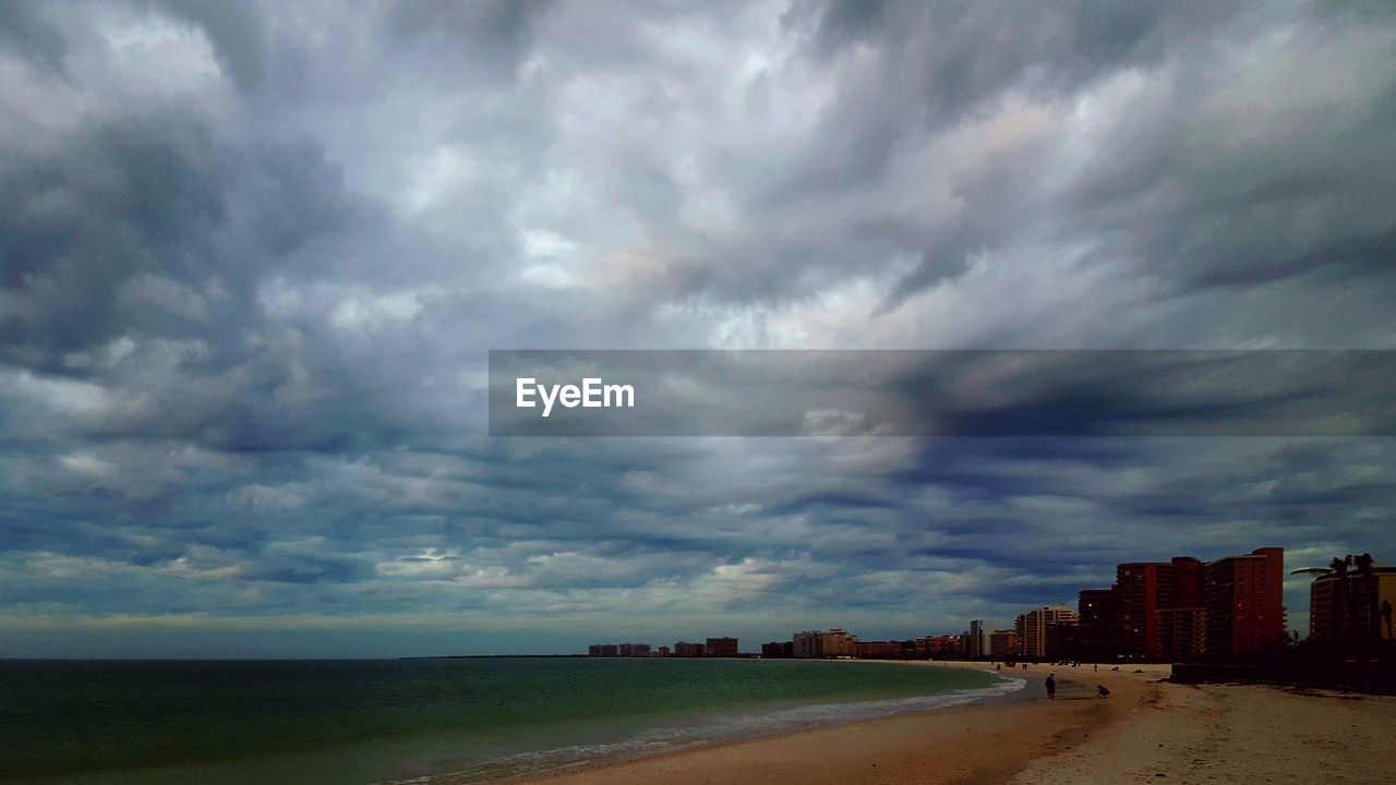 DRAMATIC SKY OVER CITY