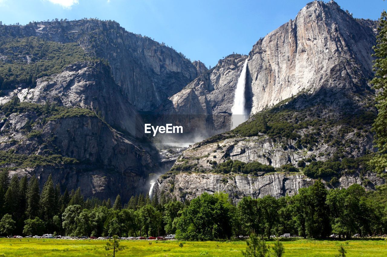 Scenic view of landscape against clear sky