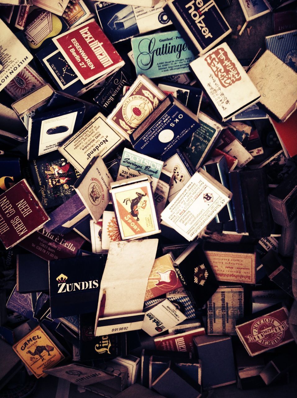 Variety of matchboxes