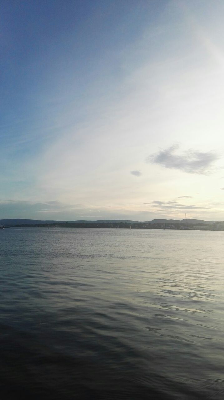 VIEW OF SEA AGAINST SKY DURING SUNSET