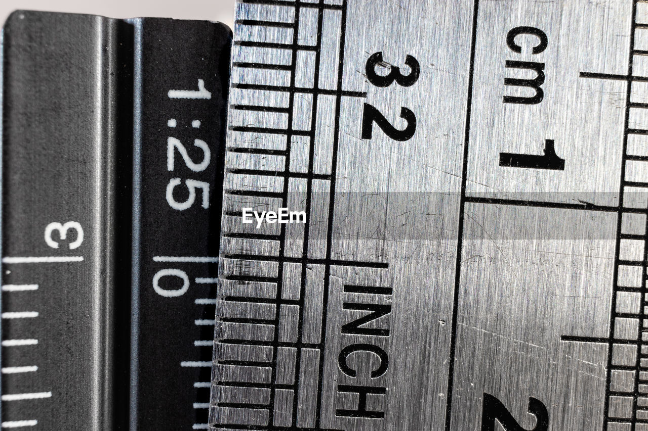 Full frame shot of ruler