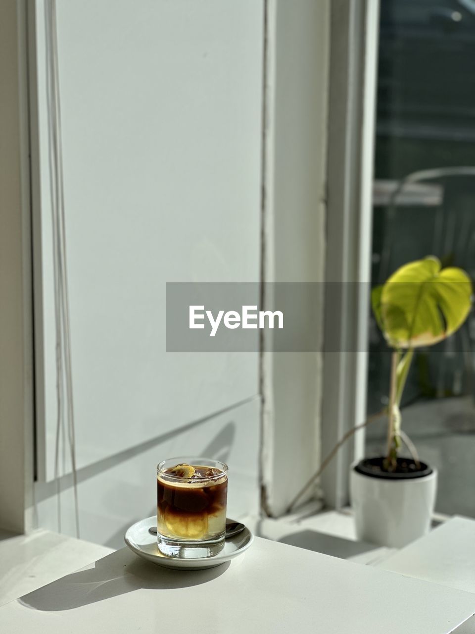 close-up of tea on table