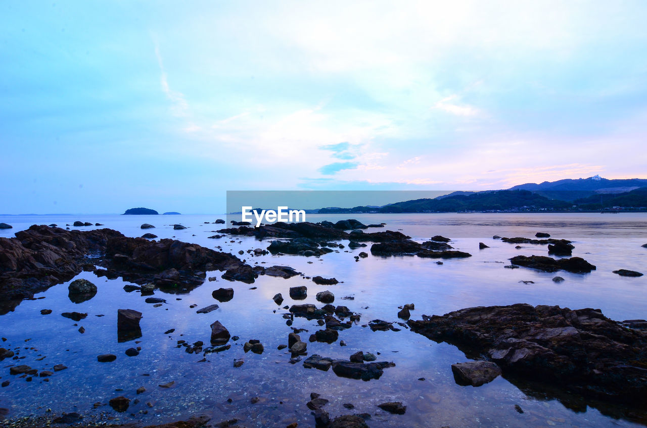 Scenic view of sea against sky
