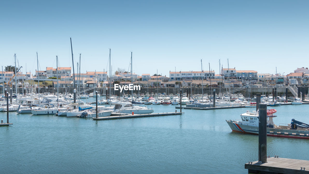 SAILBOATS IN HARBOR