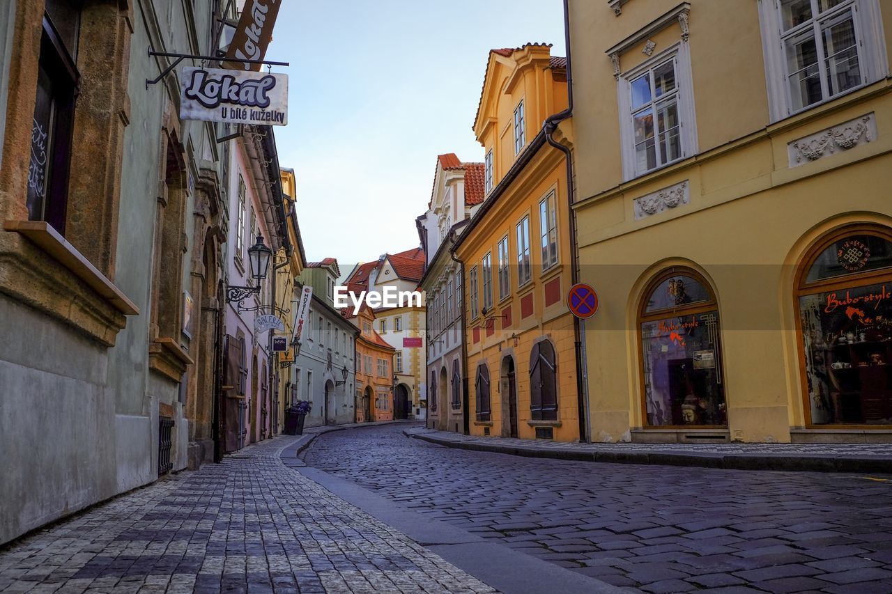 Street amidst buildings in city