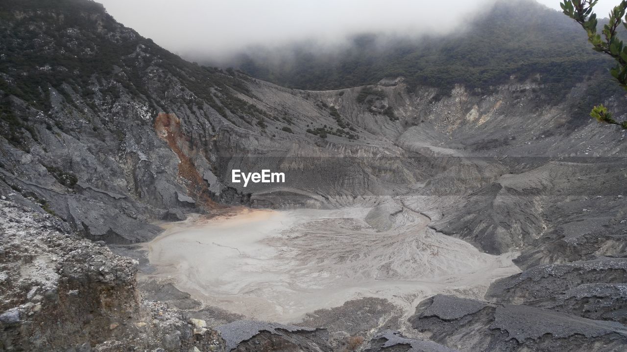 View of volcanic landscape