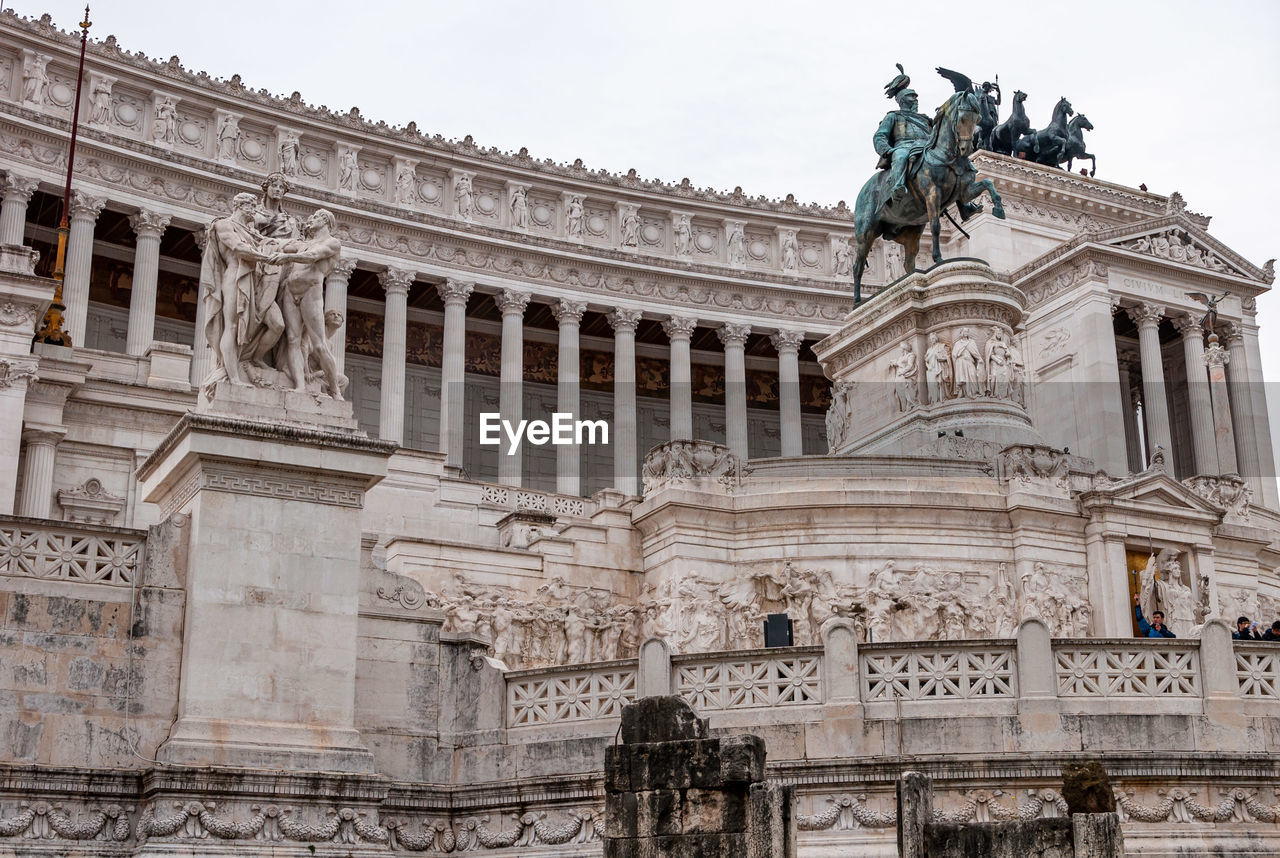 LOW ANGLE VIEW OF STATUE AGAINST SKY