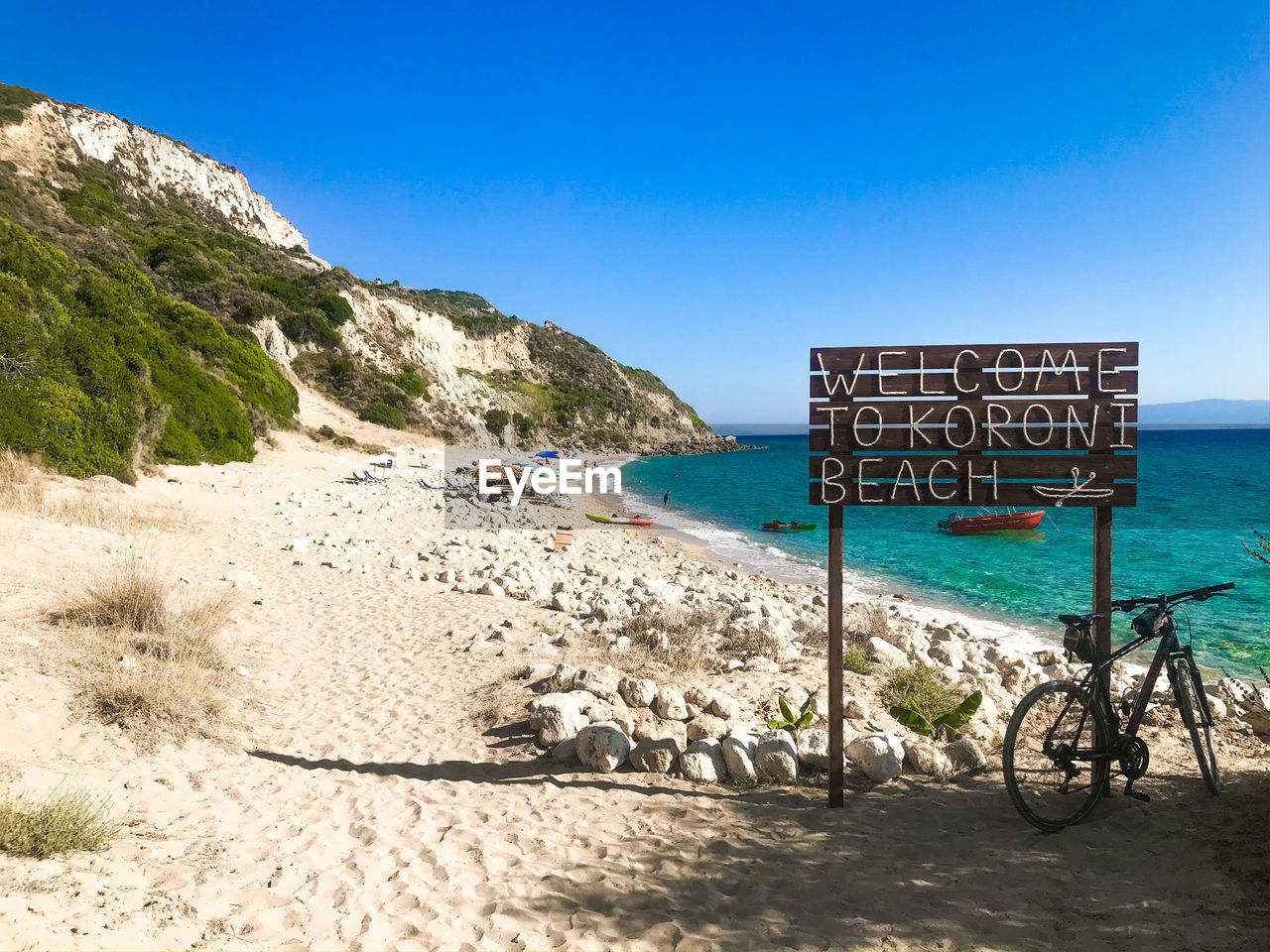 SCENIC VIEW OF BEACH AGAINST CLEAR SKY