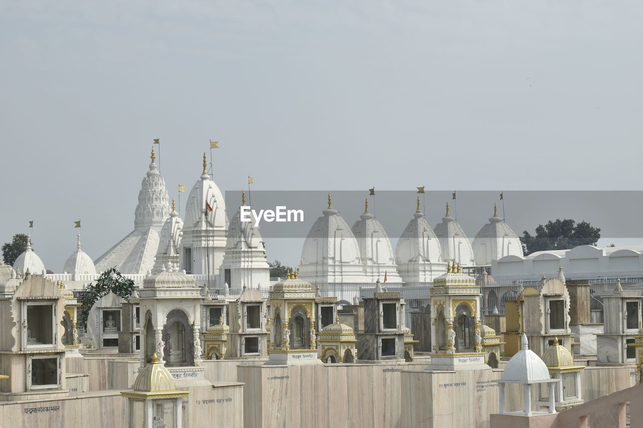 Low angle view of historic building against clear sky