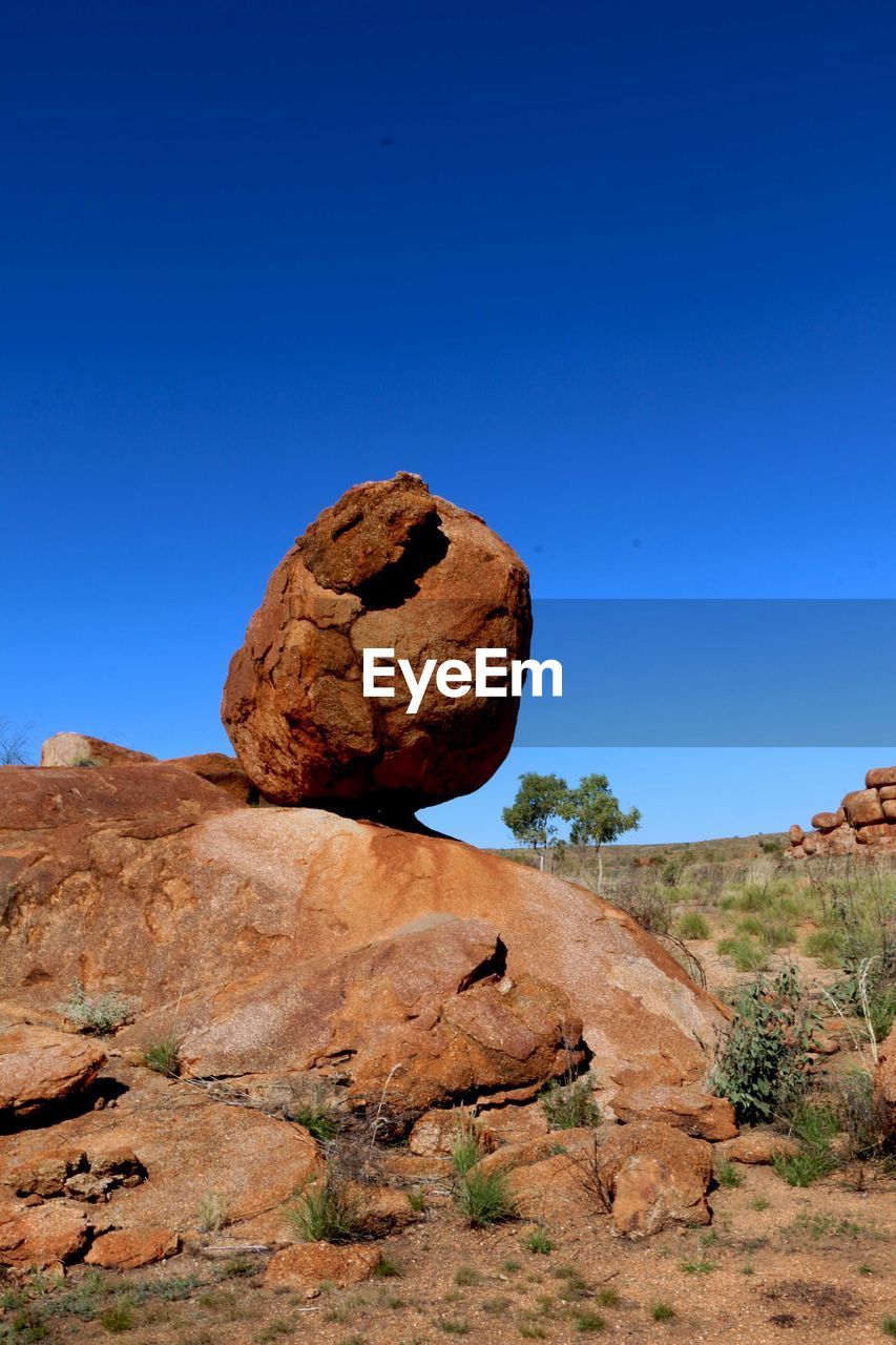 Rock formations in a desert