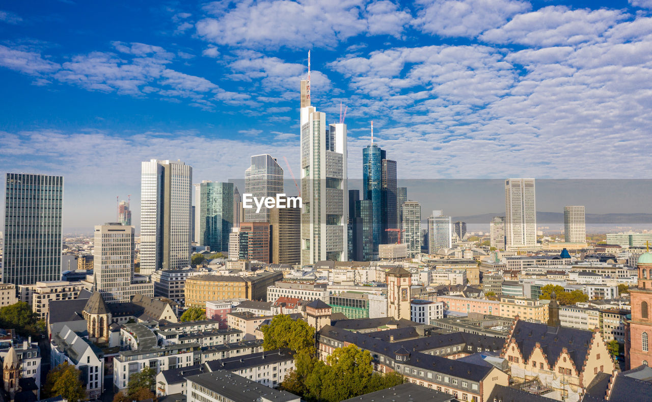 Skyline of frankfurt am main, germany