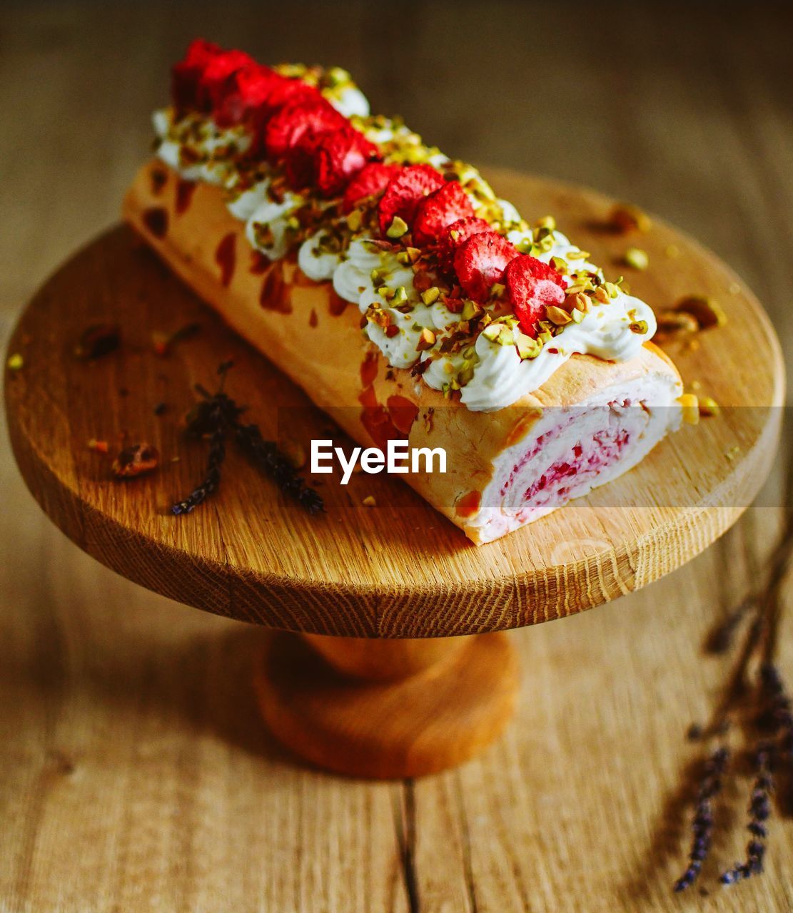 Close-up of dessert on table