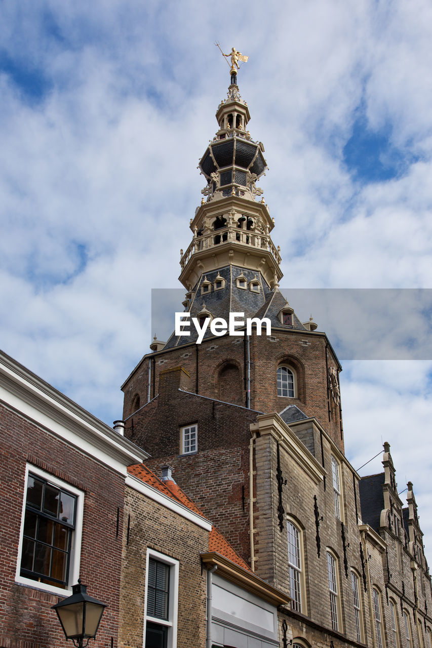 Low angle view of historic building against sky