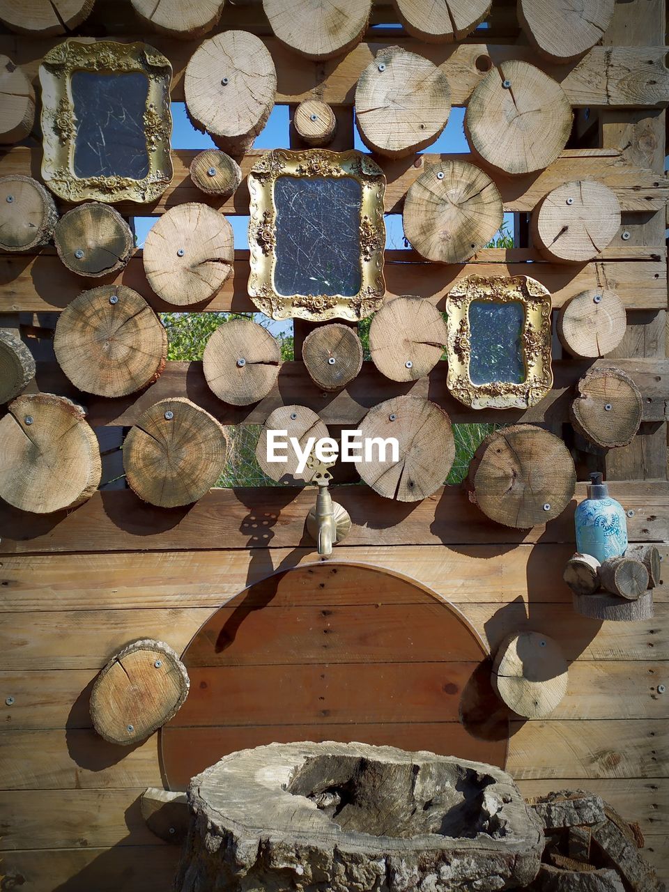 STACK OF OLD WOOD