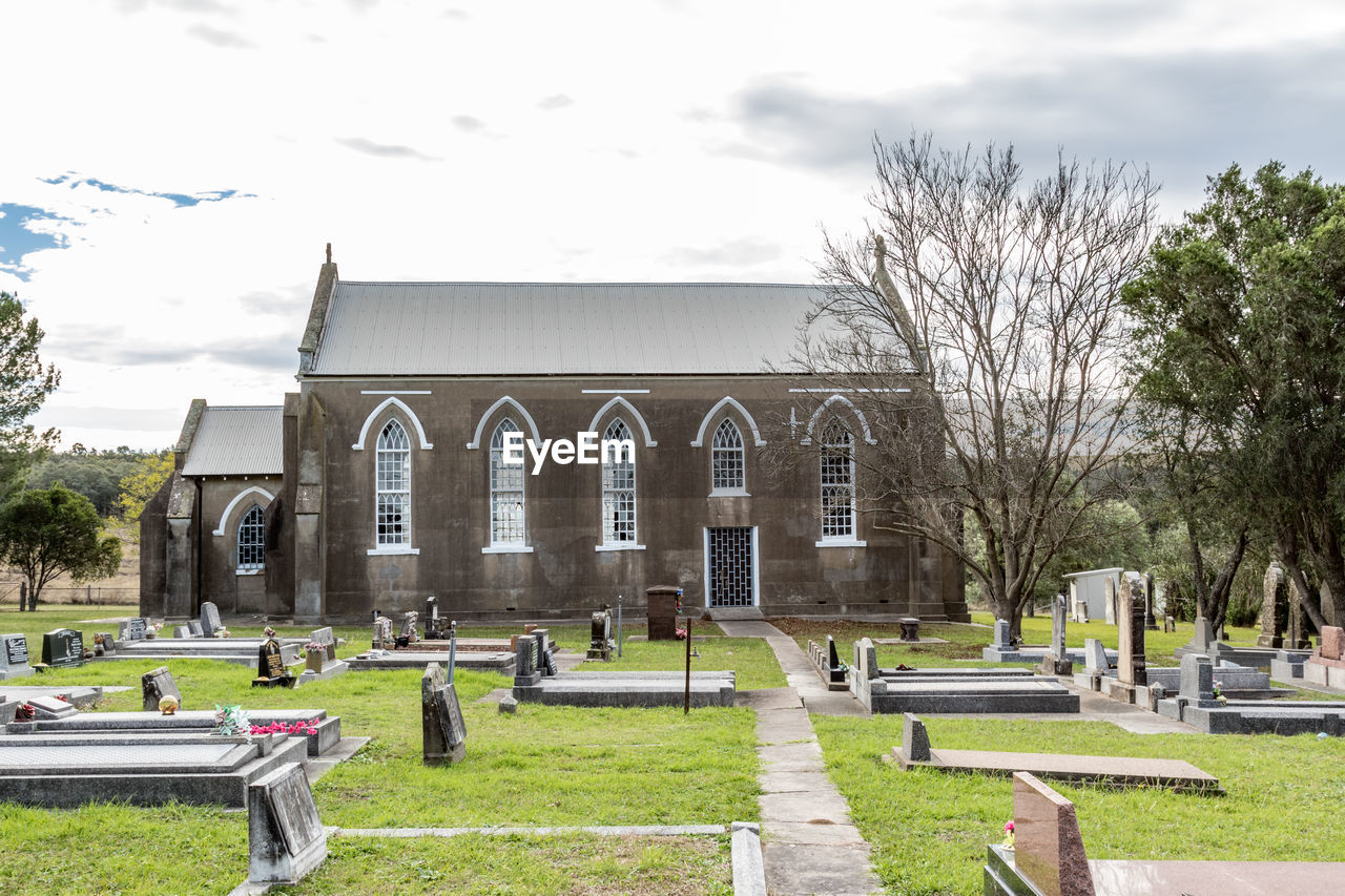 CEMETERY AGAINST SKY