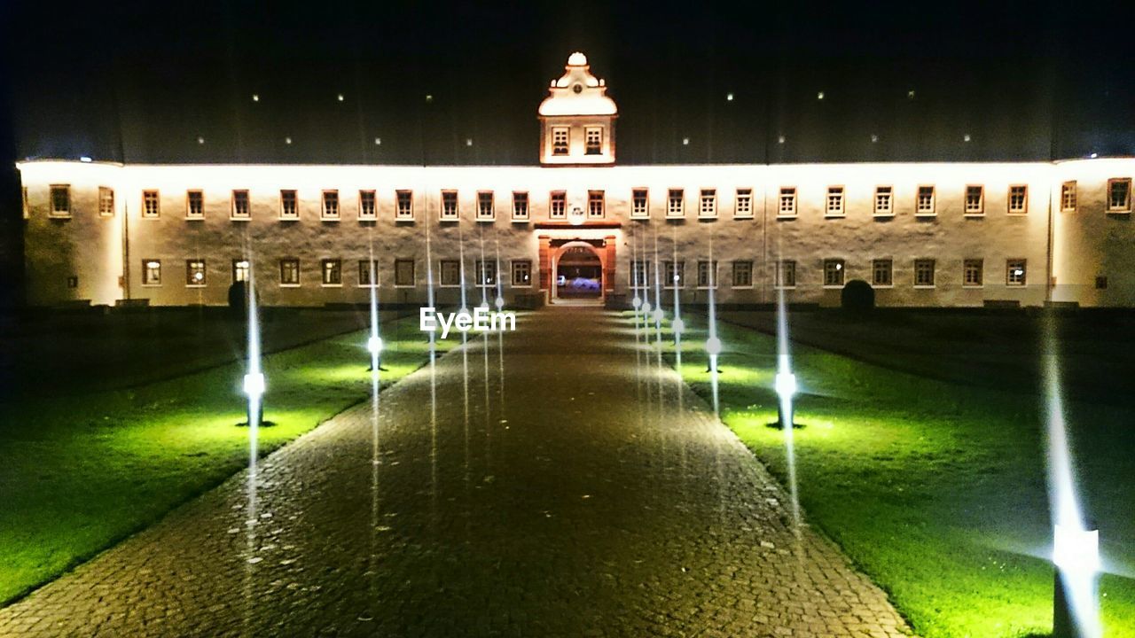 VIEW OF ILLUMINATED TUNNEL