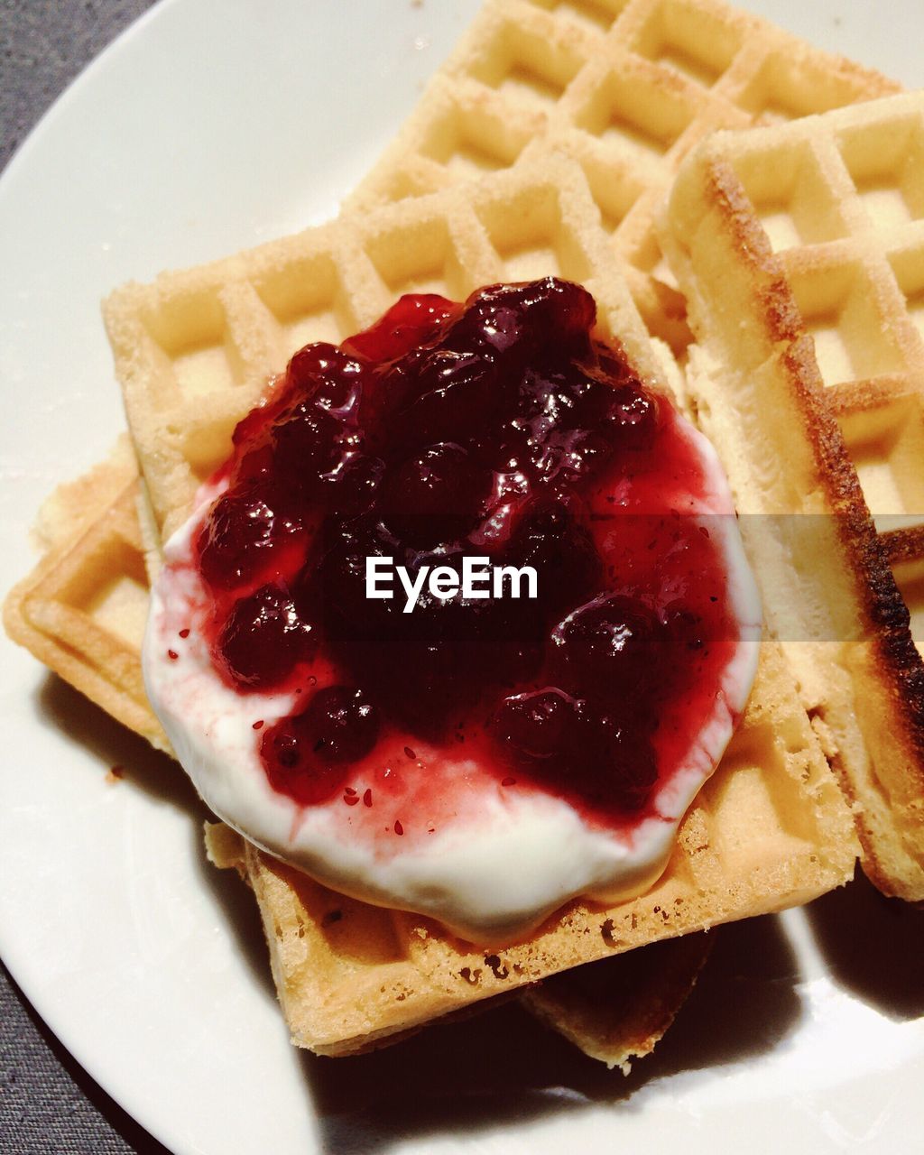 Close-up of dessert in plate