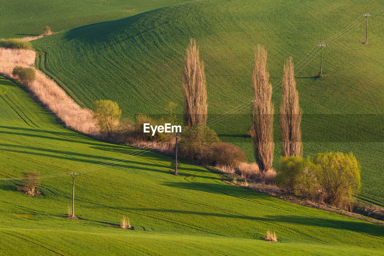 Detail of a rural landscape in turiec region, northern slovakia.