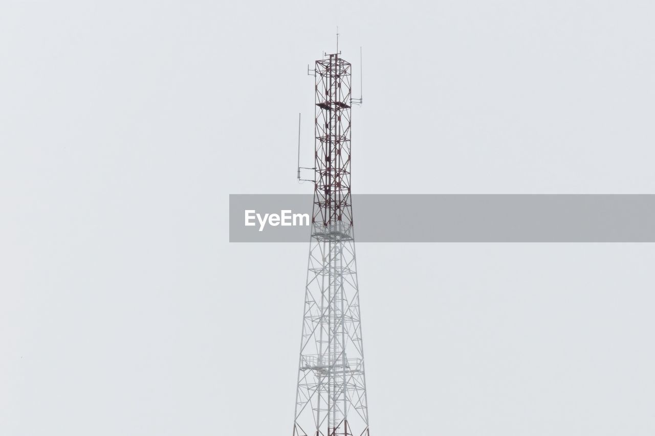 LOW ANGLE VIEW OF COMMUNICATIONS TOWER