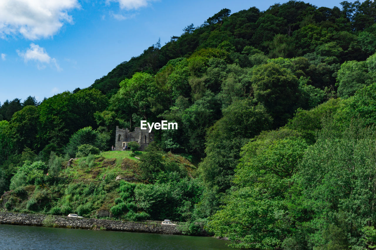 Landscape of lake windermere at lake district national park in united kingdom