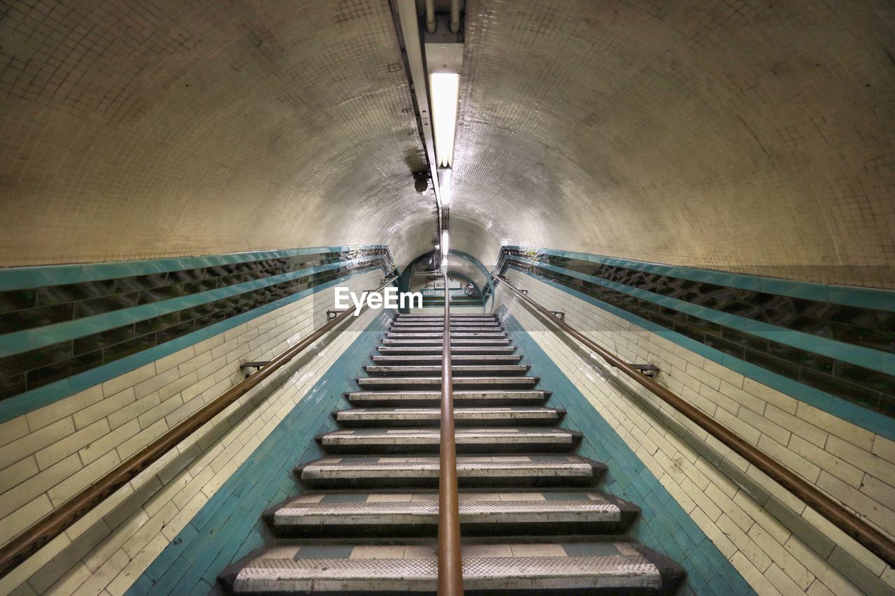 Low angle view of empty steps