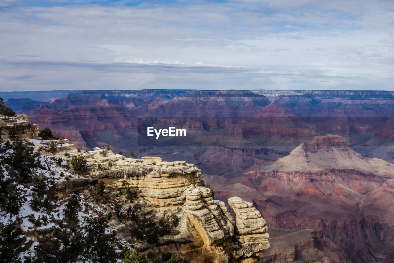 Scenic view of mountains