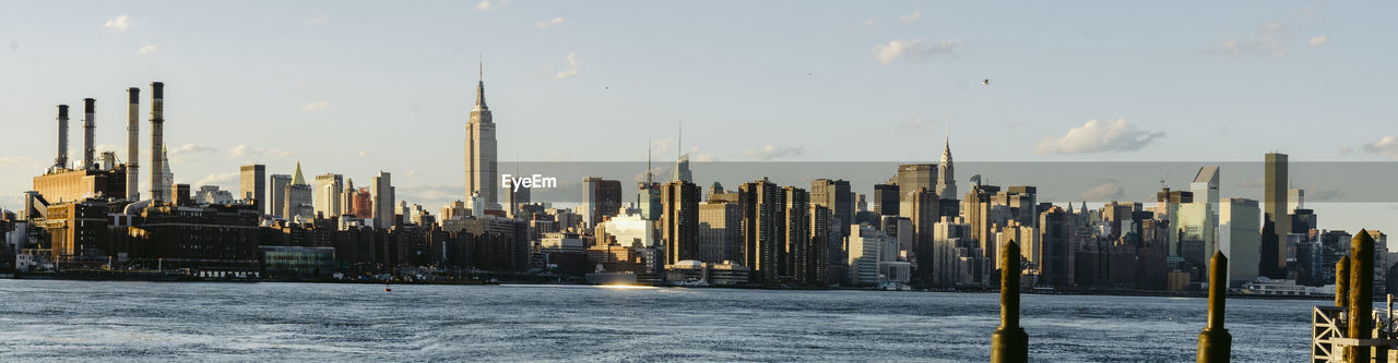 Panoramic view of buildings against sky