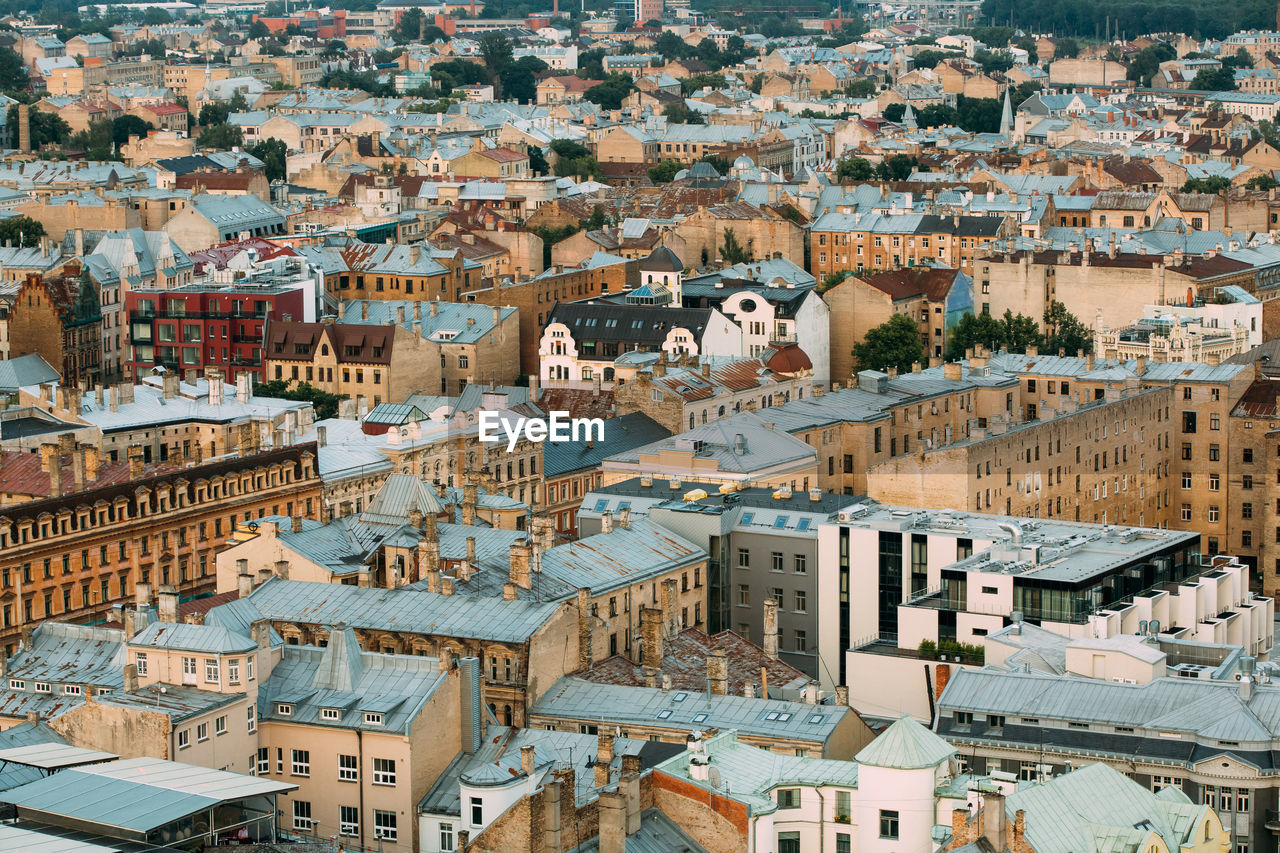 AERIAL VIEW OF RESIDENTIAL DISTRICT