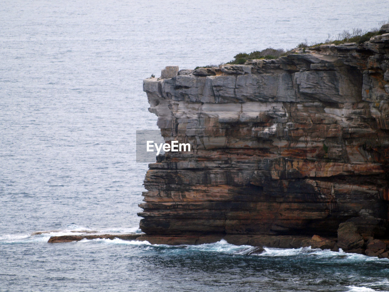 Rock formations by sea