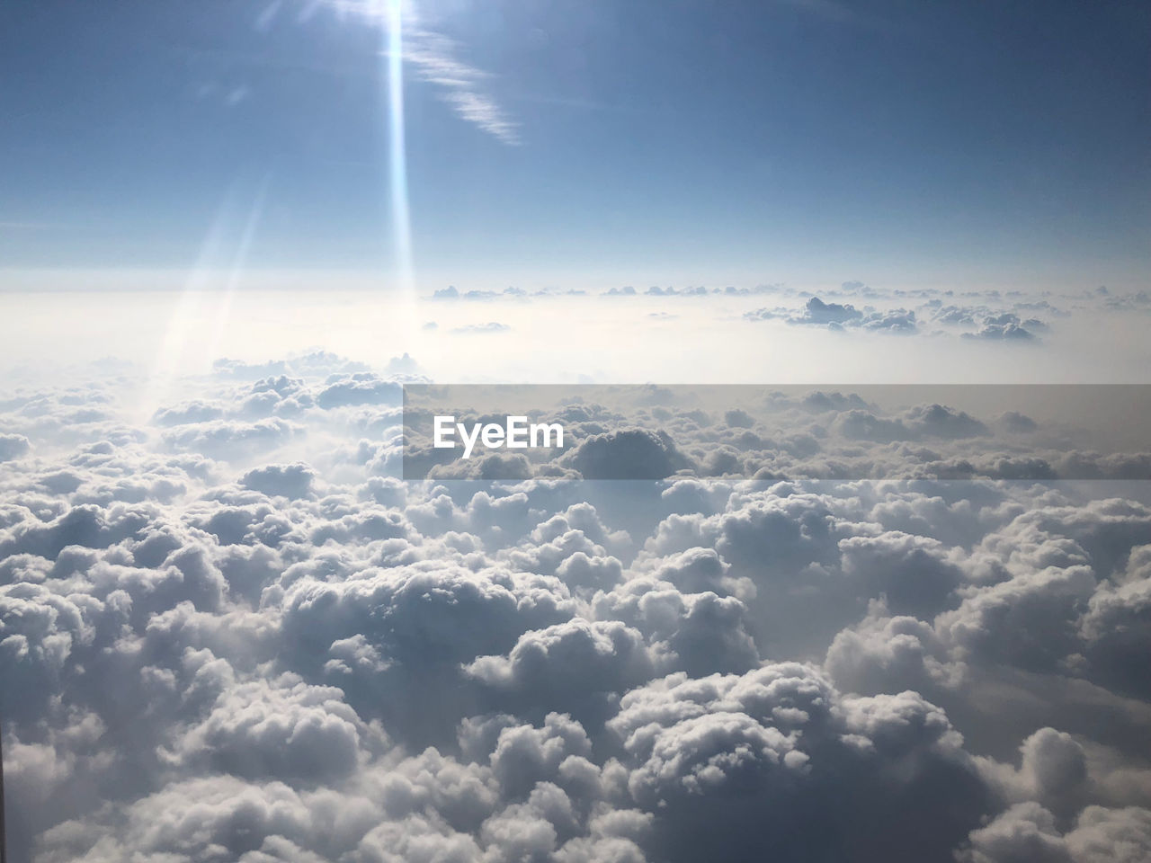 Aerial view of clouds in sky