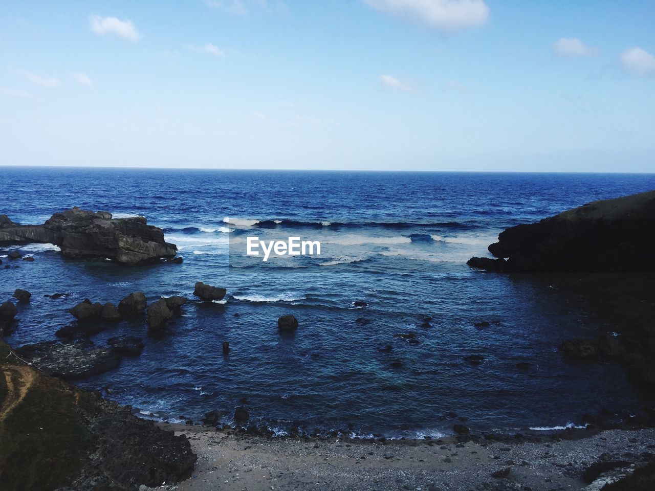 Scenic view of sea against sky