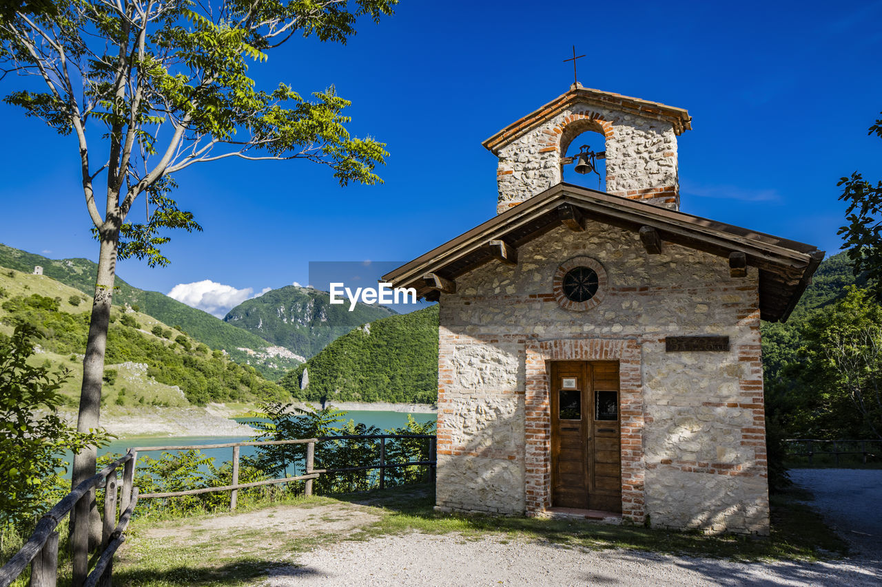 view of church