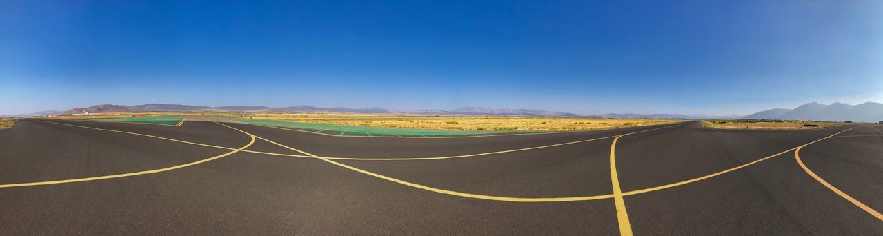 PANORAMIC SHOT OF ROAD AGAINST SKY