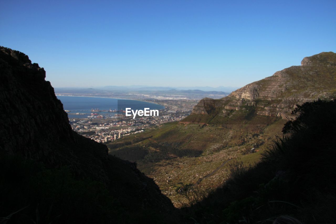 HIGH ANGLE VIEW OF CITYSCAPE