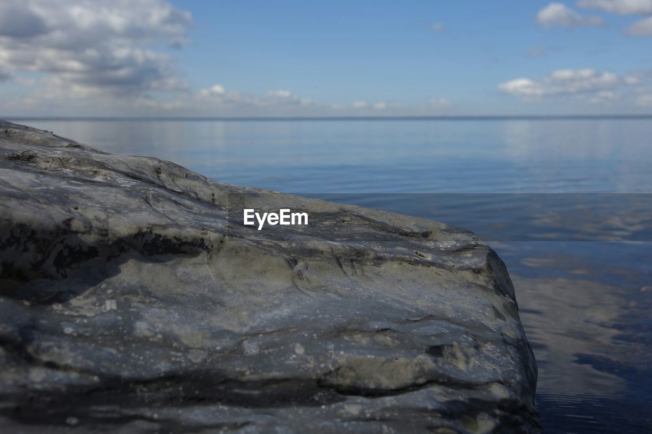 View of calm sea against the sky