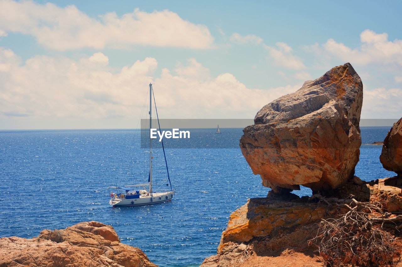 Panoramic view of sea against sky