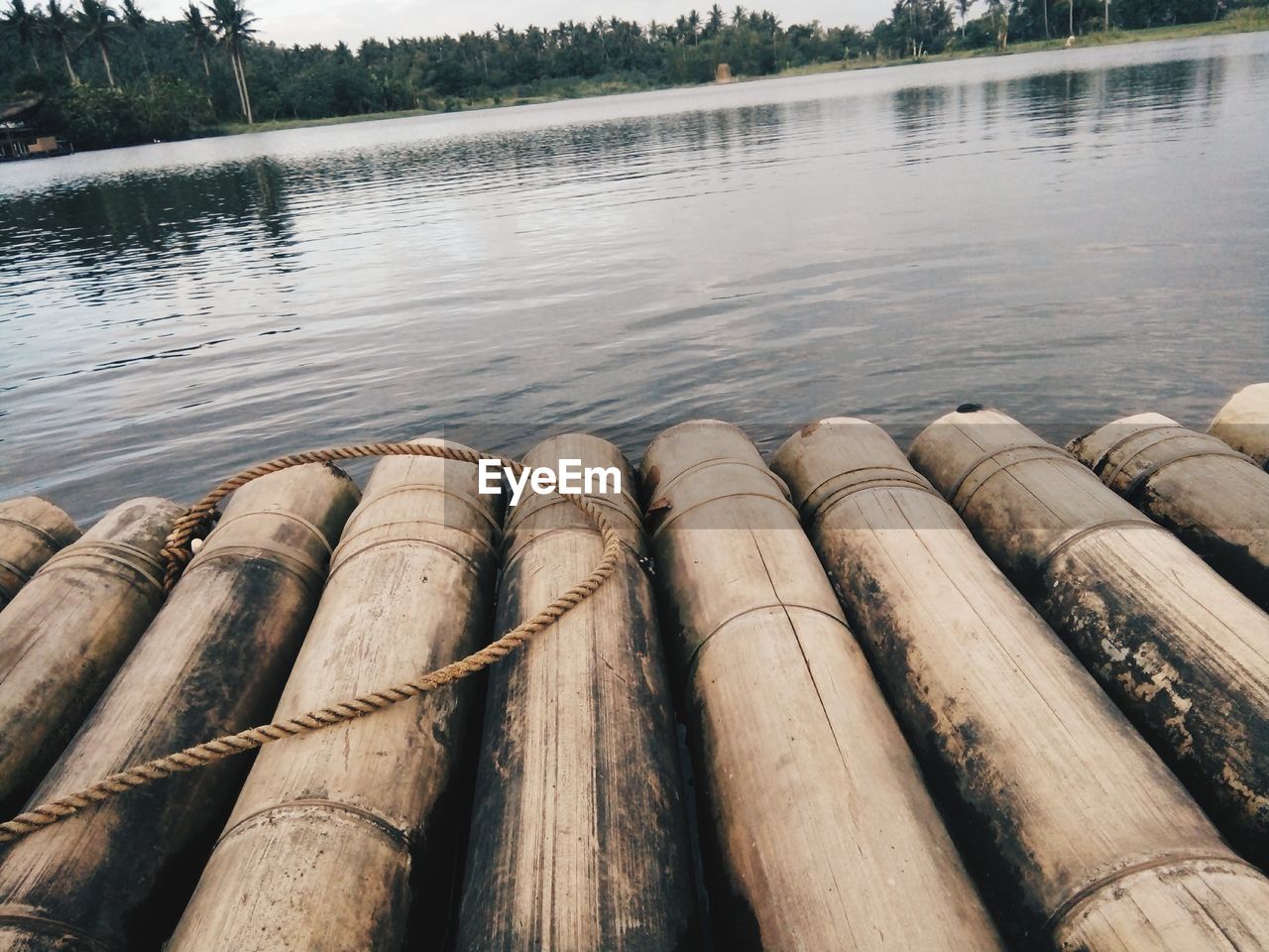 Stack of stones in lake