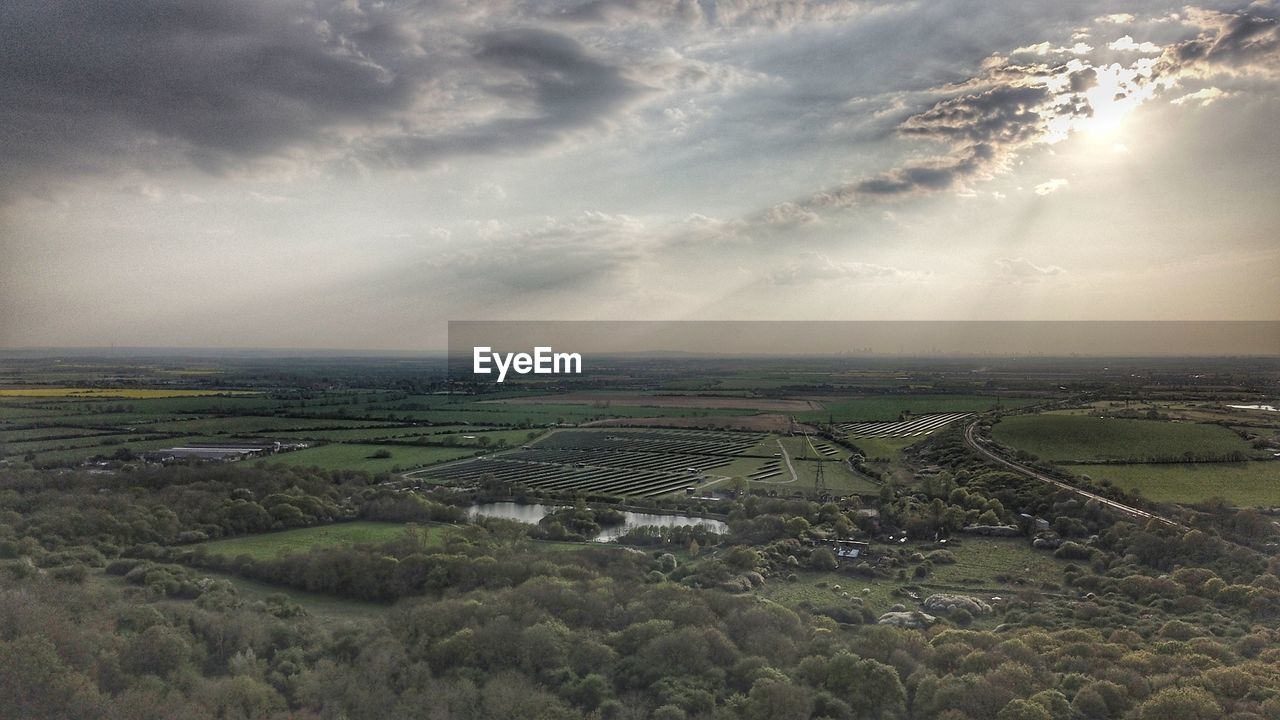 AGRICULTURAL FIELD AGAINST SKY